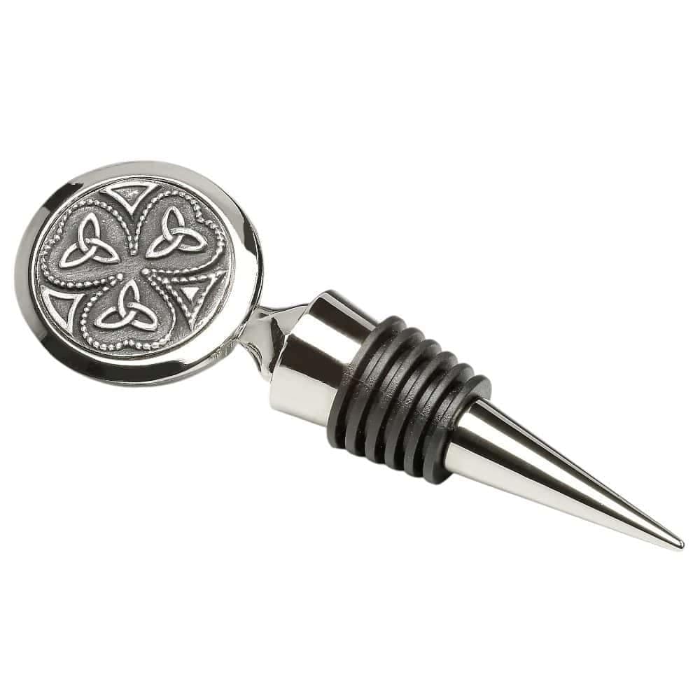 Shamrock & Trinity Wine Stopper – Mullingar Pewter - Image 3