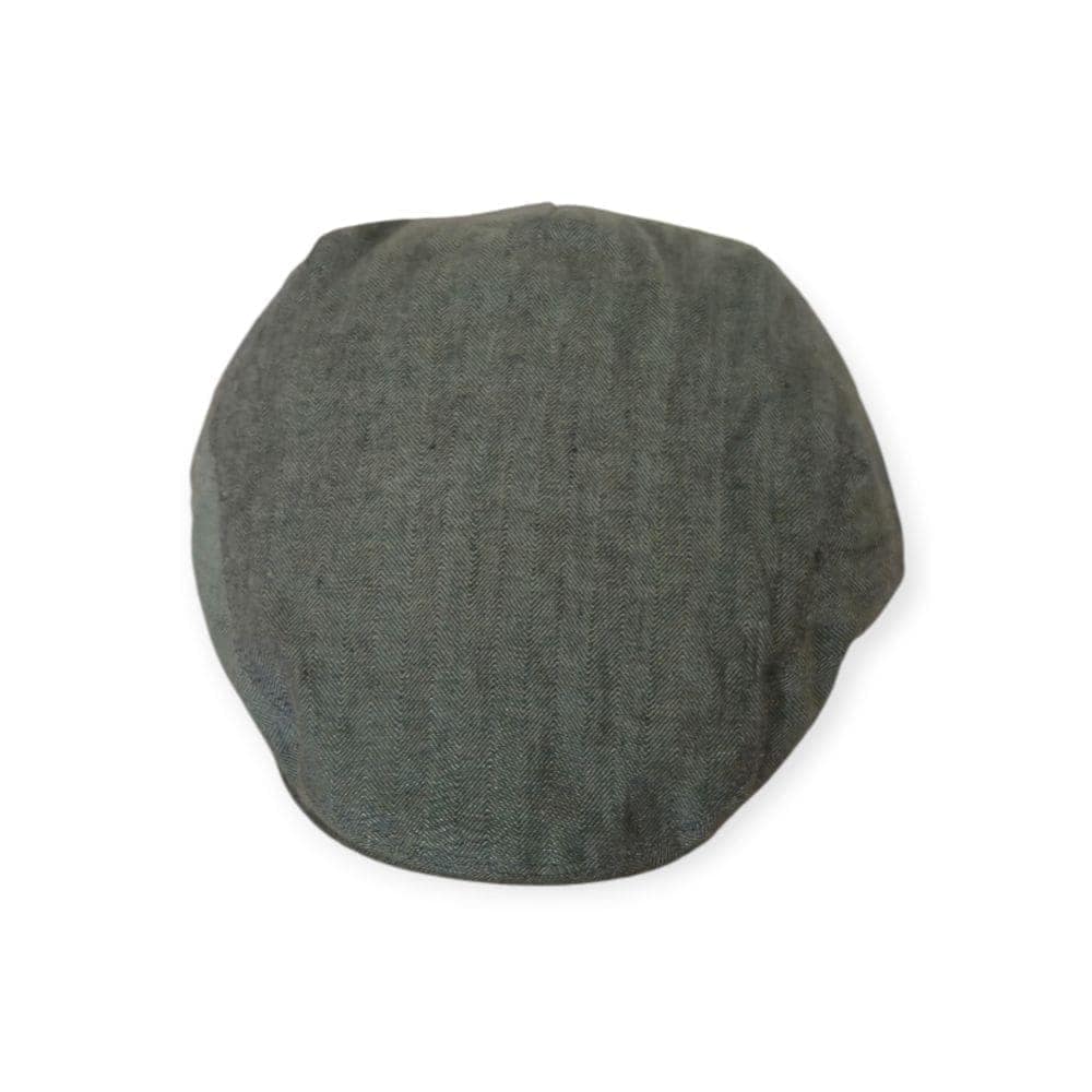 Irish Linen Cap in Storm Grey – Handmade by Hatman of Ireland - Irish Caps – Heritage Style for Every Generation - Image 1