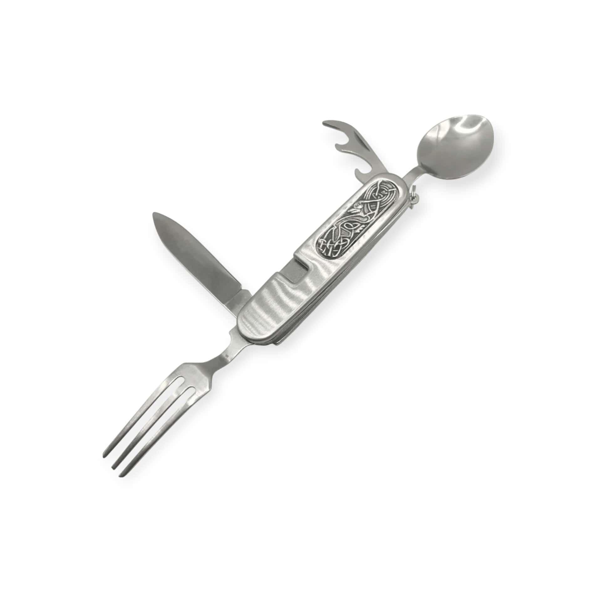 Book of Kells Camping Cutlery Tool Spork by Mullingar Pewter - Image 3
