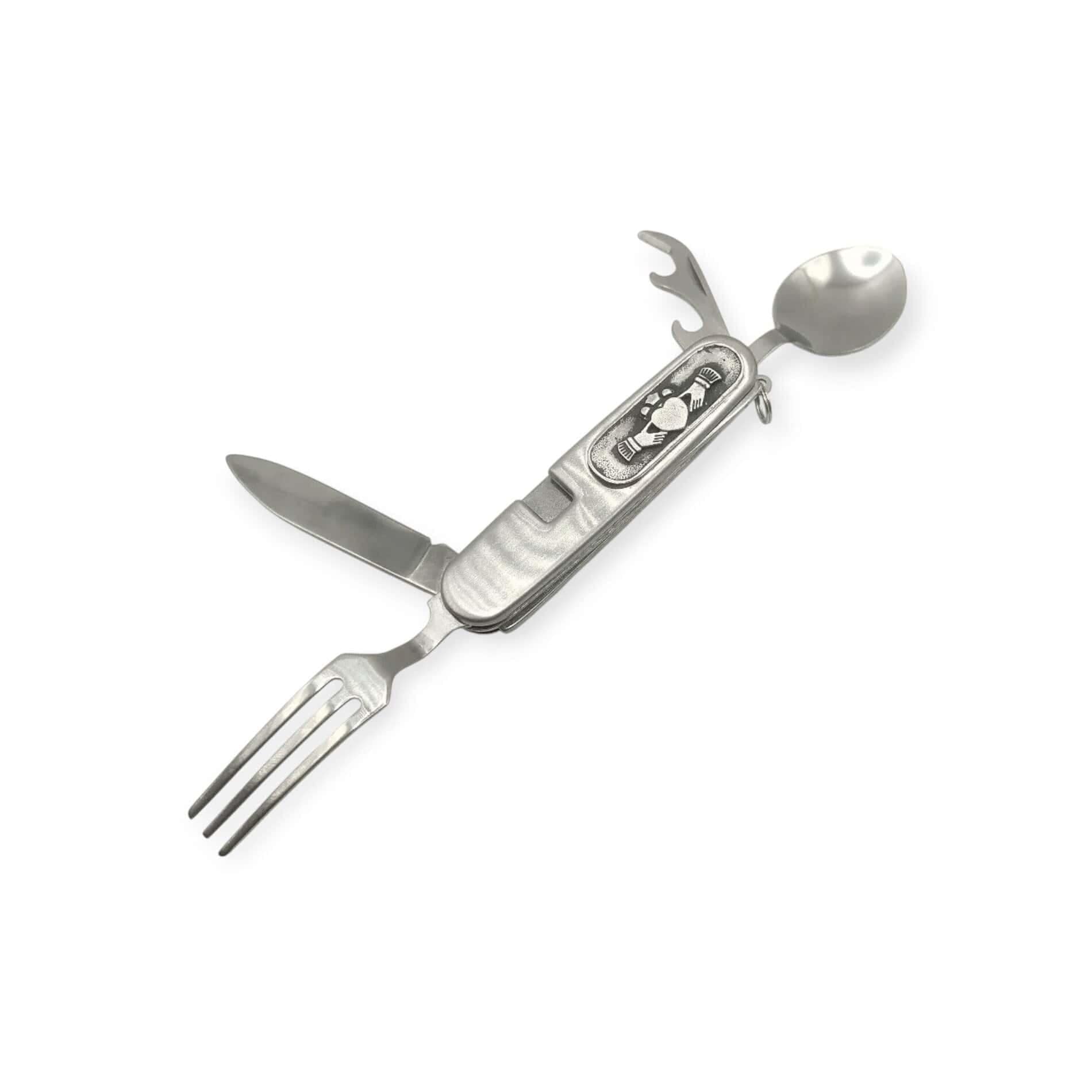 Claddagh Camping Cutlery Tool Spork – Mullingar Pewter - Image 3