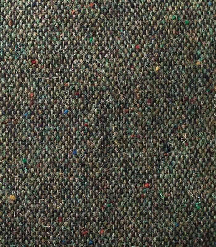 Green Salt & Pepper Donegal Tweed Traditional Flat Cap - Image 2
