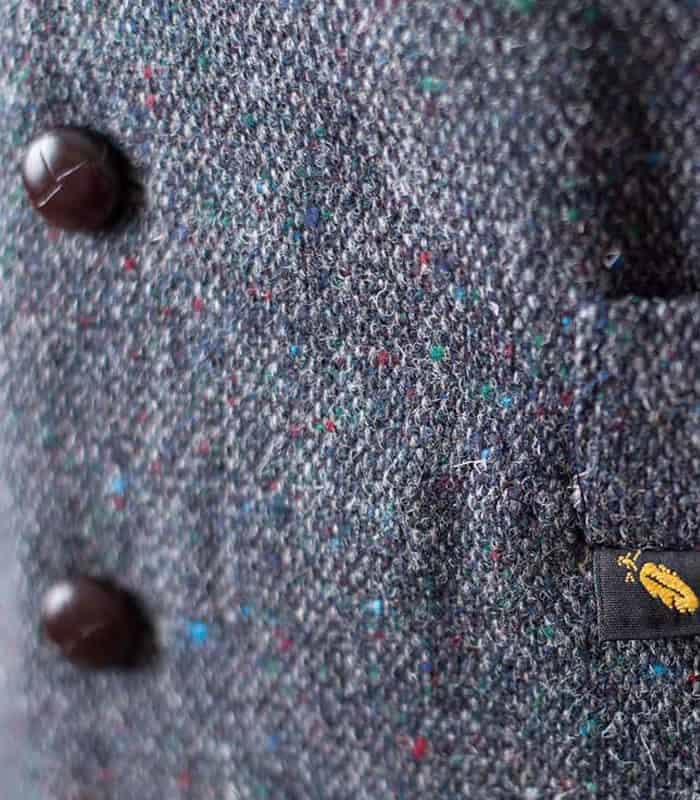 Irish Donegal Tweed Vest Waistcoat - Grey Salt and Pepper - Image 2