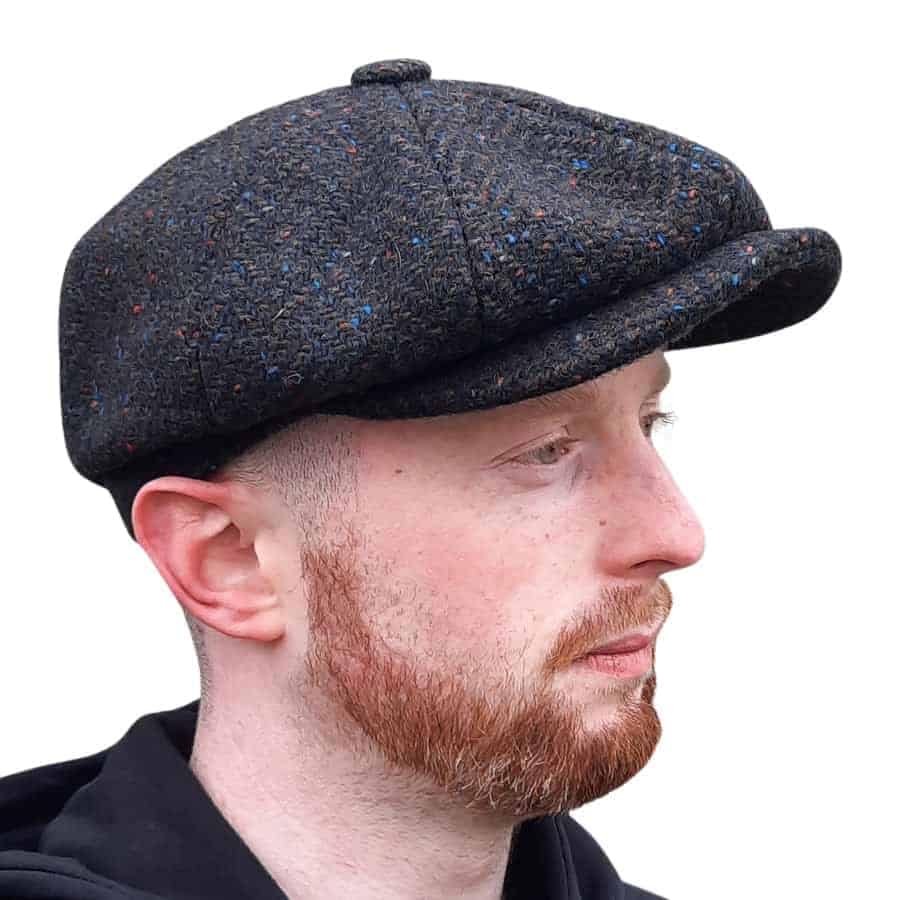 Scholar Newsboy Cap – Moss Green Kerry Tweed - Image 2