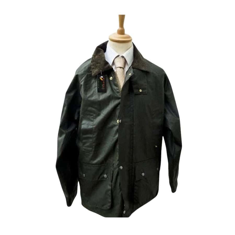 Men's Waxed Country Jacket – Green Colour - Hatman of Ireland - Image 5