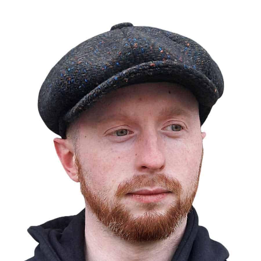 Scholar Newsboy Cap – Moss Green Kerry Tweed